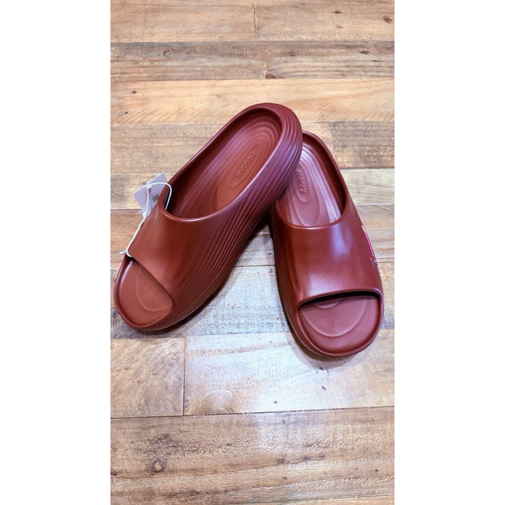 Nike ReactX Rejuven8 Slide Triple Black HV4479-600 Team Red Men's Size 9 New